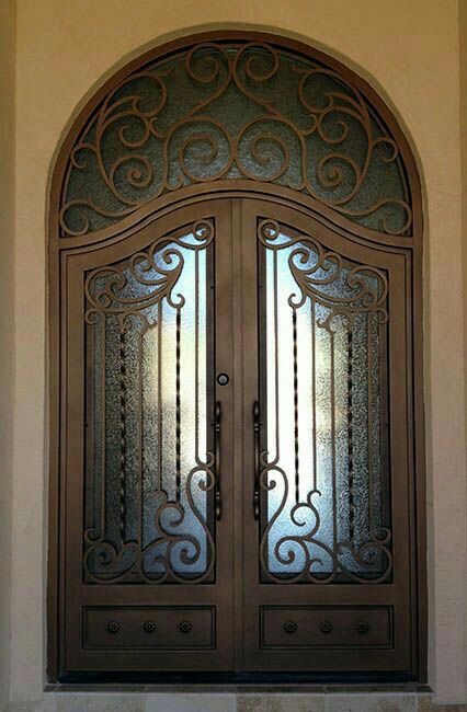 wrought iron door